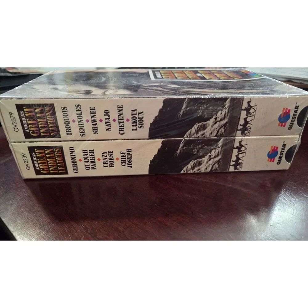 Questar VHS box set America's Great Indian Leaders and Nations 2-Tape New Sealed